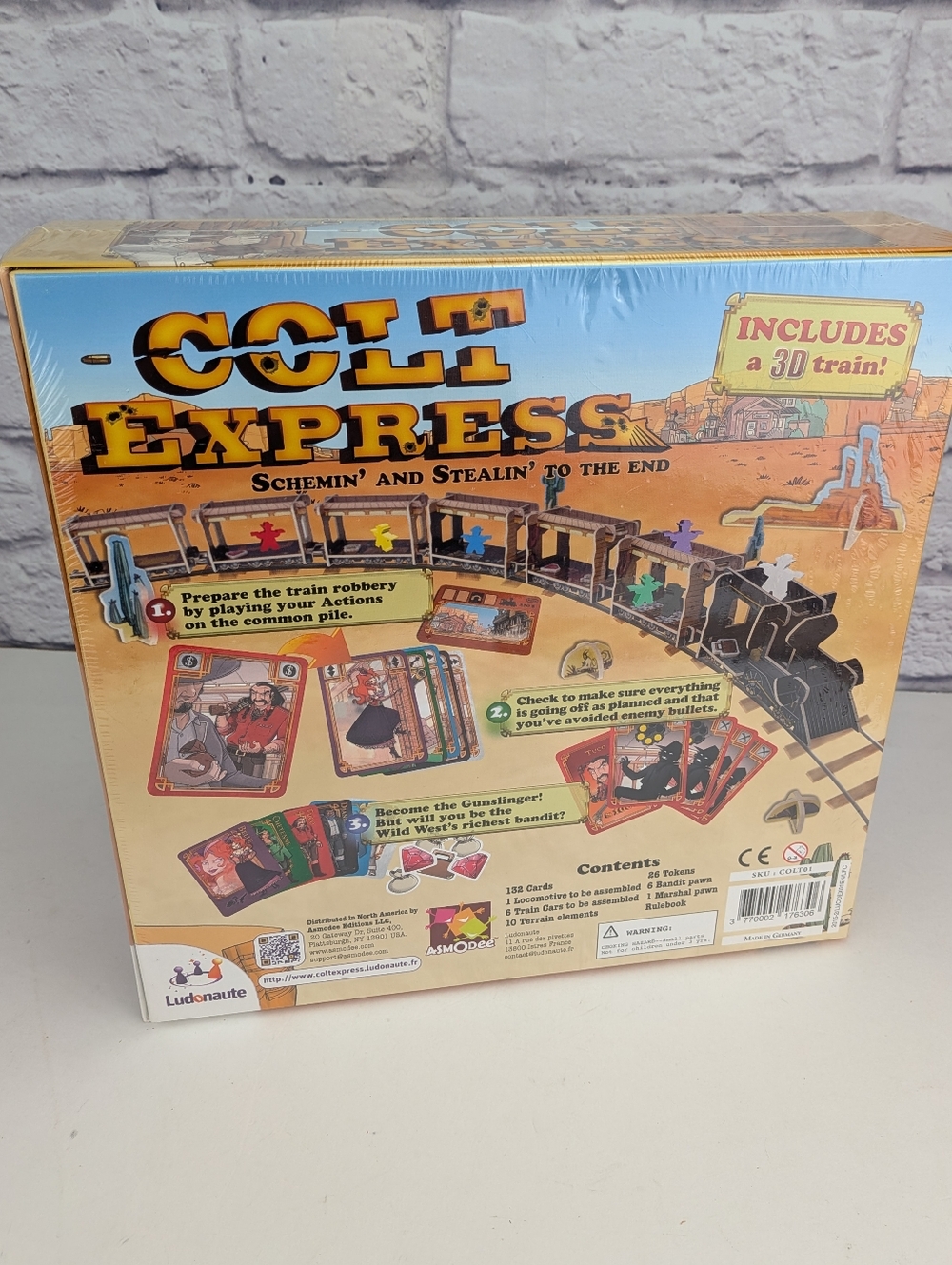 NEW SEALED Colt Express Ludonaute 3D Train Game Made In Germany - Picture 2 of 5